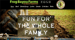 Desktop Screenshot of frogbayoufarms.com